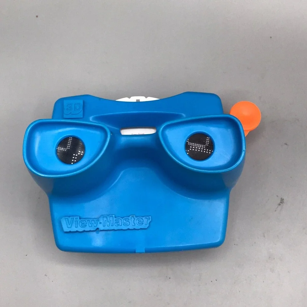 Vintage FISHERPRICE Blue Orange Viewmaster 3D Reel Viewer Toy 1998 Vintage - T22